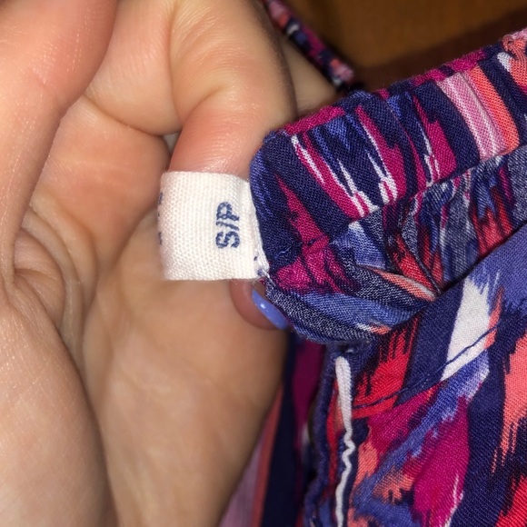 Garage Aztec Tribal Print Tie Front Tank Top Small - Picture 7 of 8